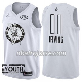 Barn Boston Celtics Tröja Kyrie Irving 11 2018 All-Star Jordan Brand Vit Swingman